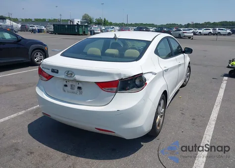 2013 Hyundai Elantra Gls из США, поврежденный, VIN 5NPDH4AE3DH275172